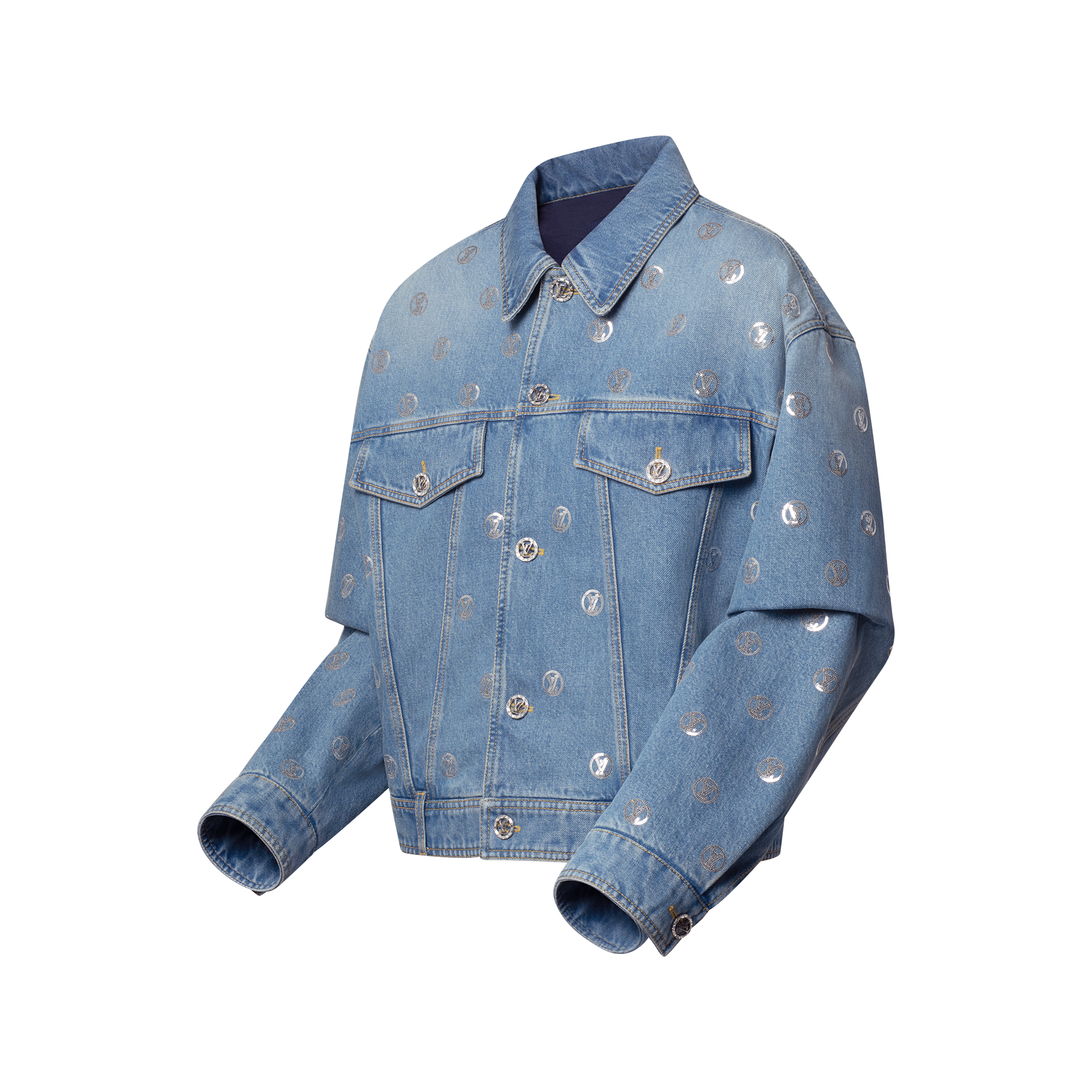 Sequin Signature Denim Jacket - Women - Ready-to-Wear | LOUIS